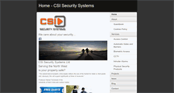 Desktop Screenshot of csi-security.co.uk